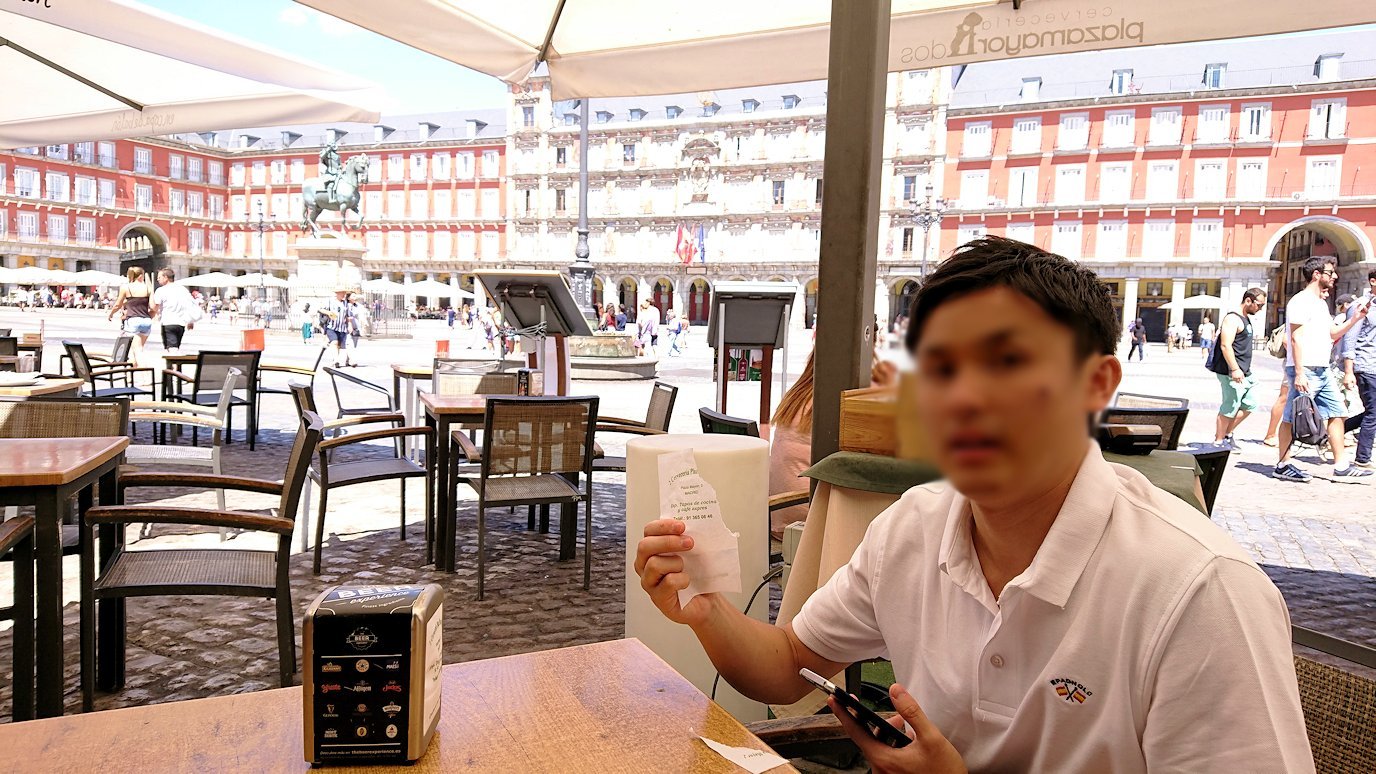 スペイン旅行　ツアー　観光　日本旅行　マドリード　昼食　バル　マヨール広場　アヒージョ　パエリア　　お土産　感想　ブログ　口コミ