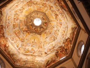フィレンツェの大聖堂のクーポラ内部