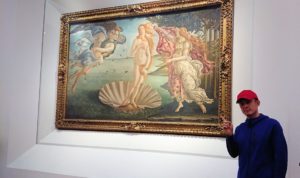 ウフィツィ美術館の有名な絵画ヴィーナス誕生2