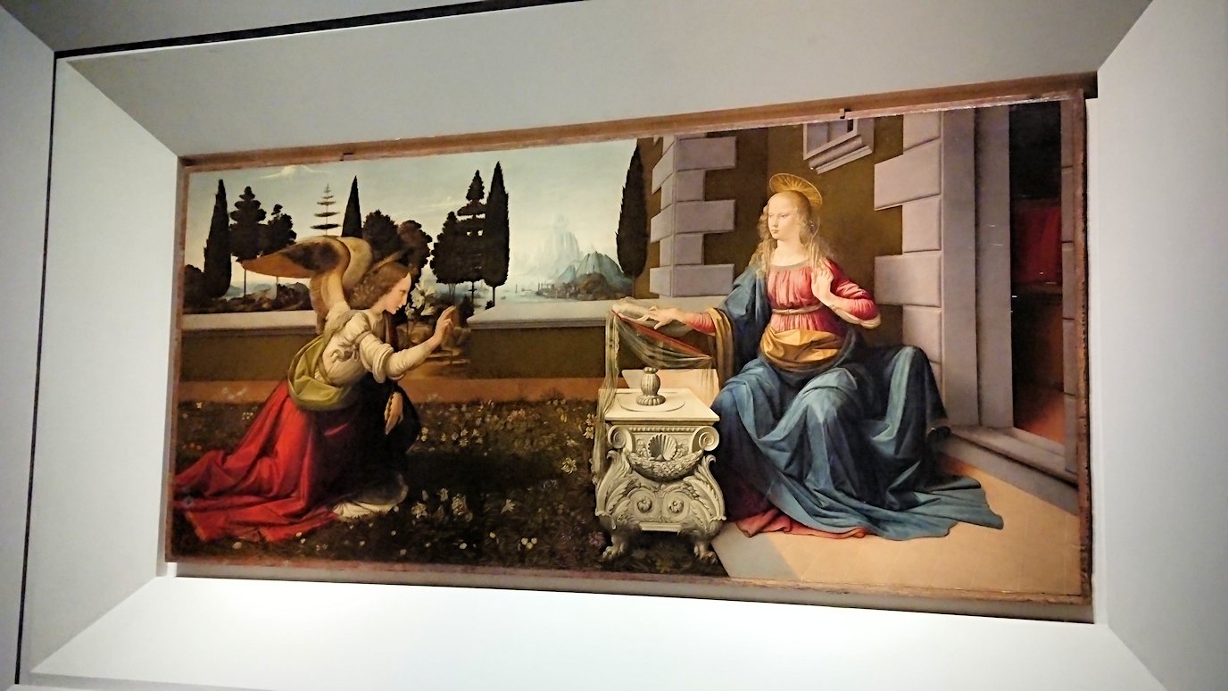 ウフィツィ美術館で受胎告知の絵とご対面2