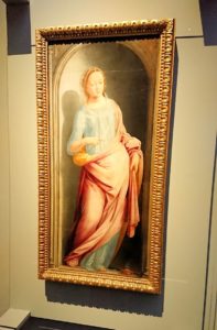 ウフィツィ美術館でマリア様の絵