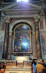 サンピエトロ大聖堂の構内の絵