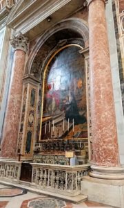 サンピエトロ大聖堂の構内の絵画