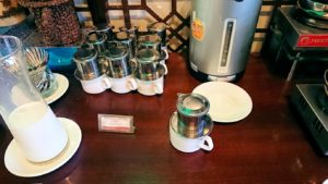 サイゴンホテルの朝食会場のコーヒー2