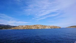 エーゲ海クルーズ船のデッキから見える景色4