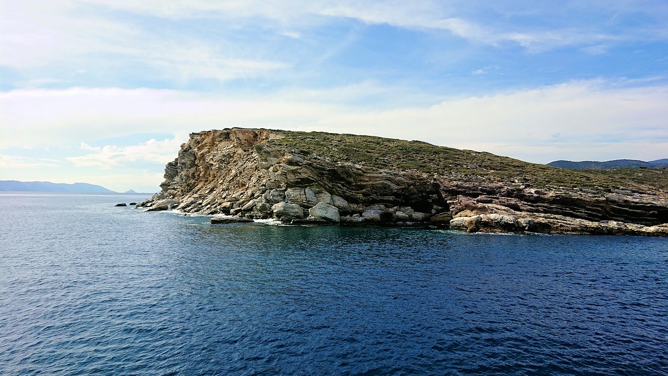 エーゲ海クルーズ船のデッキから見える景色5