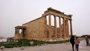 ギリシャのアクロポリス遺跡のエレクティオンの様子3
