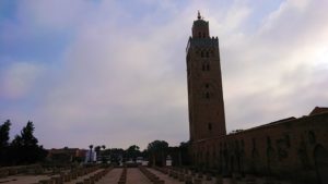 モロッコのマラケシュ市内でクトゥビア・モスク付近の様子3