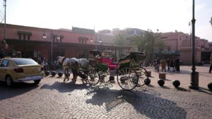 モロッコのマラケシュで旧市街地(メディナ)での雰囲気を9