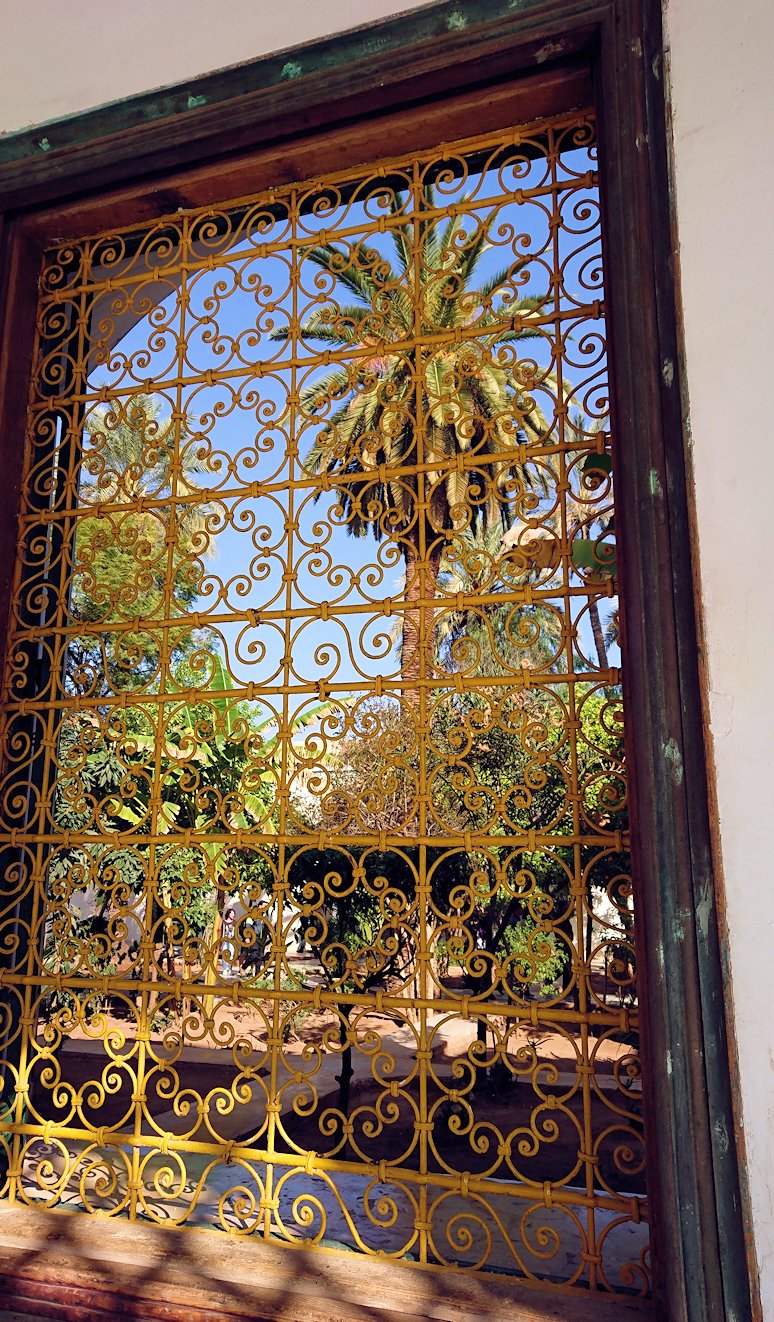 モロッコのマラケシュでバヒア宮殿で美しい内装に感激7