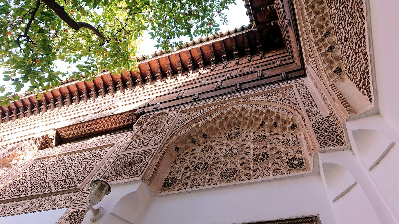 モロッコのマラケシュでバヒア宮殿を充分に見回って楽しんだ5