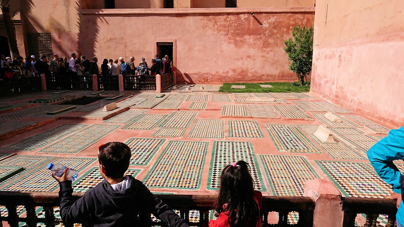モロッコ・マラケシュのサアード朝の墓跡を見学予定1