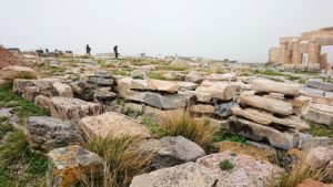 アクロポリス遺跡の石たち