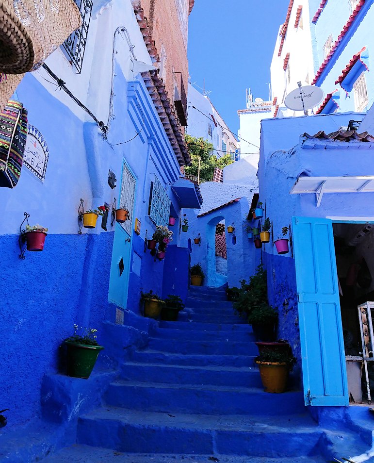 モロッコといえば青い街のシャウエン