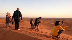 モロッコのサハラ砂漠で遂に朝日とご対面4