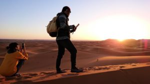 モロッコのサハラ砂漠で遂に朝日とご対面5