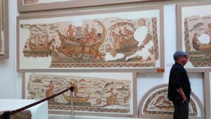 チュニスのバルドー博物館でオデュッセウスの間を見学5
