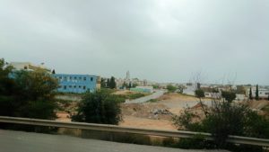 チュニジアのスースの街にある「マルハバ　ロイヤル　サレム」ホテルからドゥッガ遺跡に向けて移動する途中の景色1