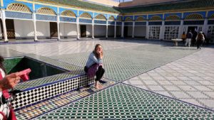 モロッコのマラケシュでバヒア宮殿内の様子はというと1