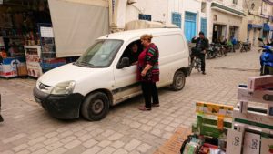 チュニジア：ナブールの街で旧市街地を引き返す5