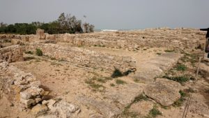 チュニジア：のケルクアン遺跡内の住居部分を見学1