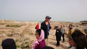 チュニジア：のケルクアン遺跡内の住居部分を見学5