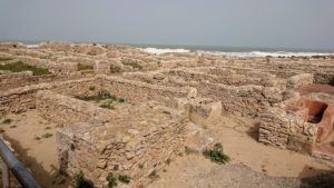 チュニジア：のケルクアン遺跡内の住居部分を見学8