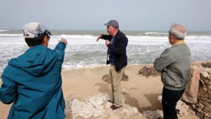 チュニジア：のケルクアン遺跡の海沿いを見学6