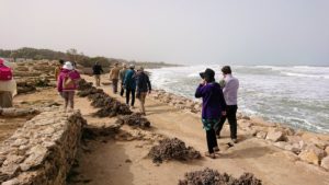 チュニジア：のケルクアン遺跡の海沿いを見学7