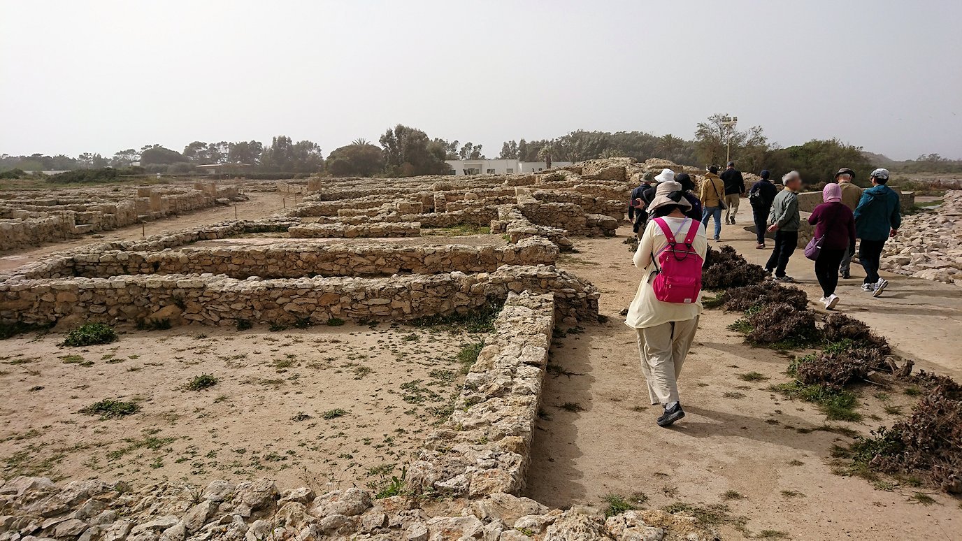 チュニジア：のケルクアン遺跡の海沿いの様子4