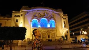 チュニジアのチュニスにあるエルムラディ・アフリカ・ホテルの夕食を食べて、その後夜の街を散策7