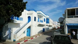チュニジア：シディ・ブ・サイドの近くに着く3