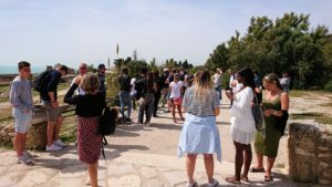 チュニジア：カルタゴ遺跡のアントニヌスの共同浴場を見下ろす2