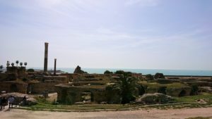 チュニジア：カルタゴ遺跡のアントニヌスの共同浴場を見下ろす4