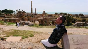 チュニジア：カルタゴ遺跡のアントニヌスの共同浴場を見下ろす6