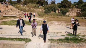 チュニジア：カルタゴ遺跡のアントニヌスの共同浴場内を見ていく