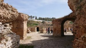 チュニジア：カルタゴ遺跡のアントニヌスの共同浴場内を見ていく5