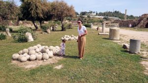 チュニジア：カルタゴ遺跡のアントニヌスの共同浴場内で記念撮影タイムがひたすら続く8