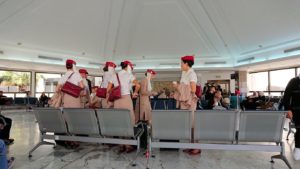 チュニジア：チュニス空港で出国の時間が迫る2