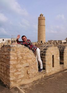 チュニジアのスースの街の旧市街で自由時間にリバトの様子1