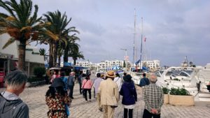 チュニジアのポートエルカンタウィのマリーナに進みます6