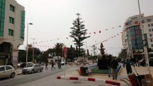 チュニジア：ナブールの街の陶器屋さんから中心街へ移動9