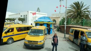 チュニジア：ボン岬からケルクアン遺跡に移動