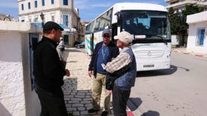 チュニジア：ビゼルトの街を満喫しバスに乗り込む5