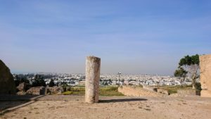 チュニジア：カルタゴ遺跡のビュルサの丘の中に進んで行く7