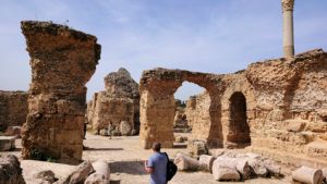 チュニジア：カルタゴ遺跡のアントニヌスの共同浴場内を散策6