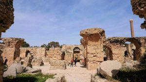 チュニジア：カルタゴ遺跡のアントニヌスの共同浴場内を散策9