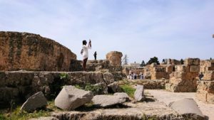 チュニジア：カルタゴ遺跡のアントニヌスの共同浴場内の散策は続く1