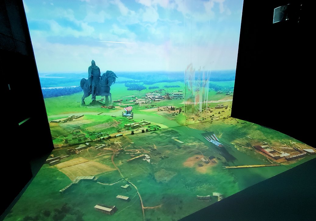 フェデレーションタワーの展望台にあるアニメーションルームの景色