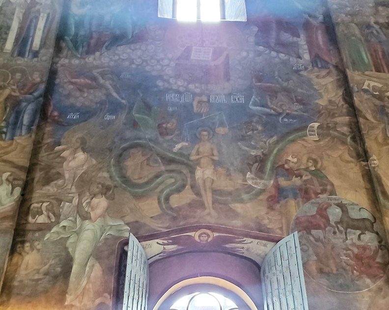ウスペンスキー大聖堂内の壁に描かれている絵-2